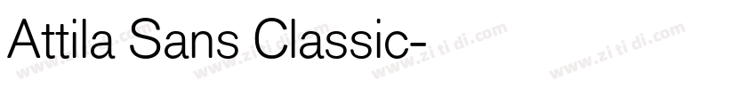 Attila Sans Classic字体转换